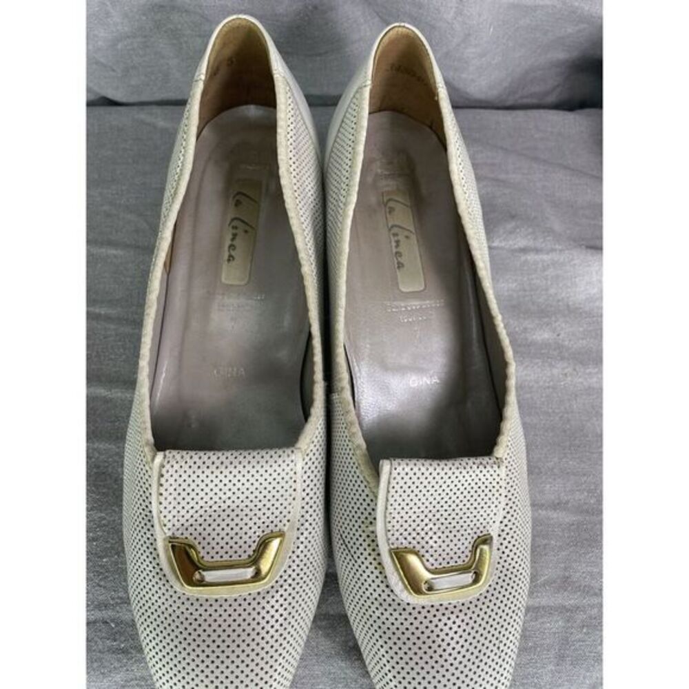 La Linea Hassia Gina white pump sz 9.5‎ - Picture 3 of 10